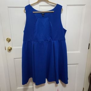 Torrid Royal Blue Sleeveless Skater Dress